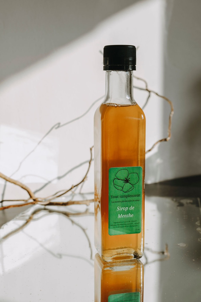 TS - Sirop de menthe poivrée - Bio - Bouteille de 25cl - Tout Simplement