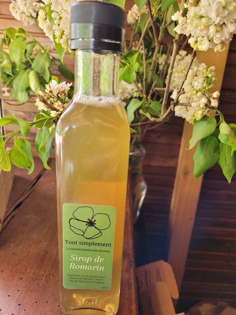 TS - Sirop de romarin - Bio - Bouteille de 25cl - Tout Simplement