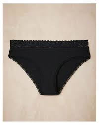 MAH - Culotte dentelle Coline - Noir - Coton Bio - Lemahieu