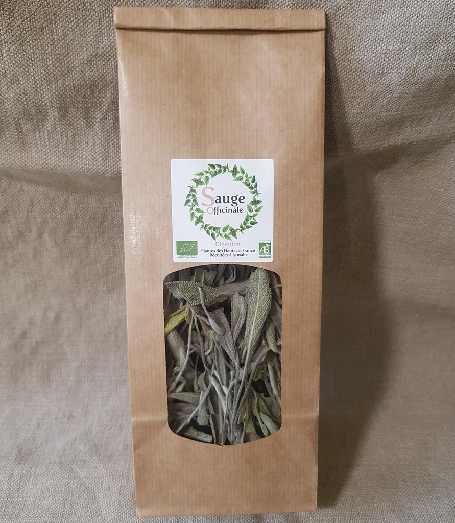 JL - Infusion Sauge officinale Bio - Sachet de 15g - Jardin des Loufs