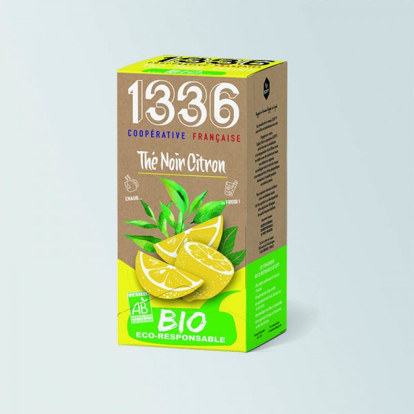 1336 - Thé Noir Citron - Boîte de 20 sachets - Bio - ScopTi 1336