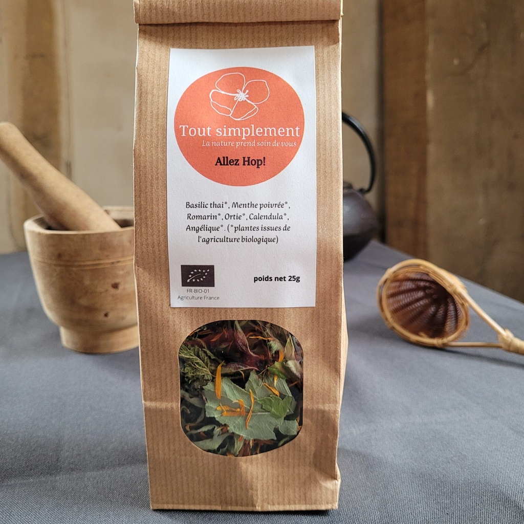TS - Tisane "Allez ... Hop" - Bio - Sachet de 25g - Tout Simplement