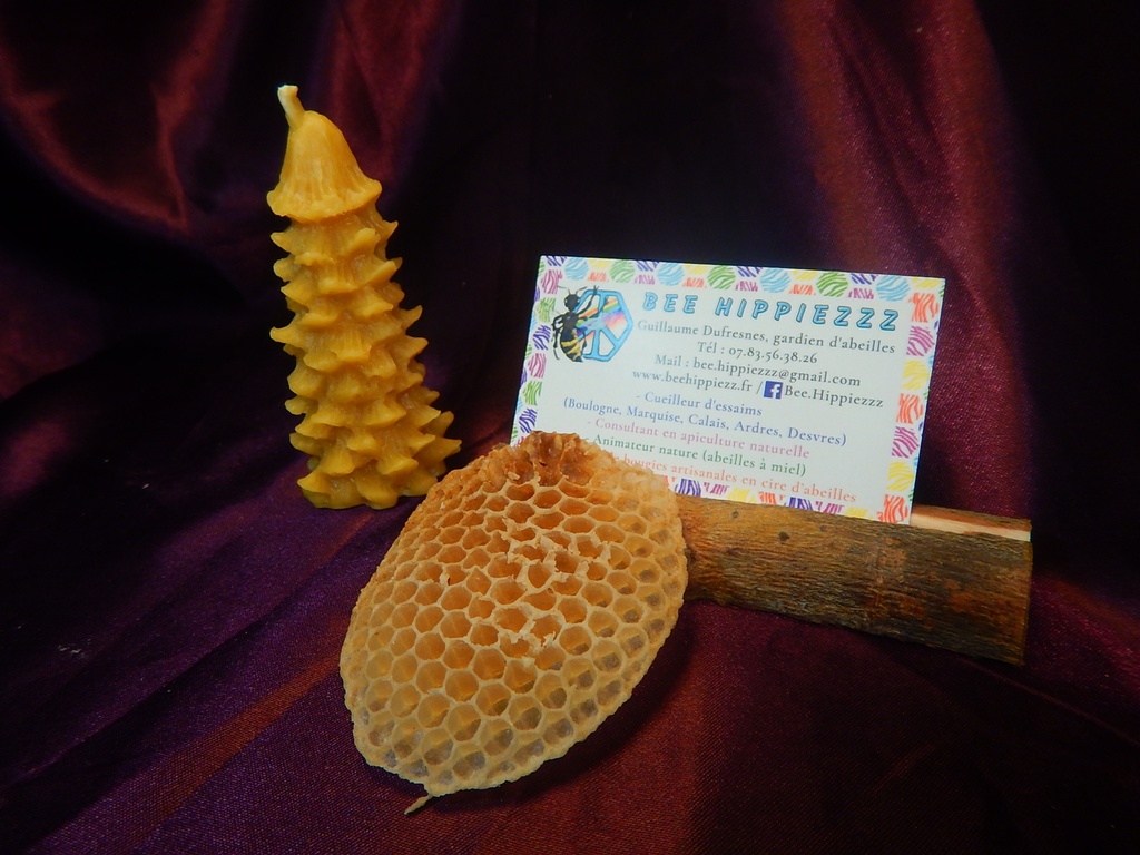BH - Bougie sapin en cire - Bee Hippiezzz