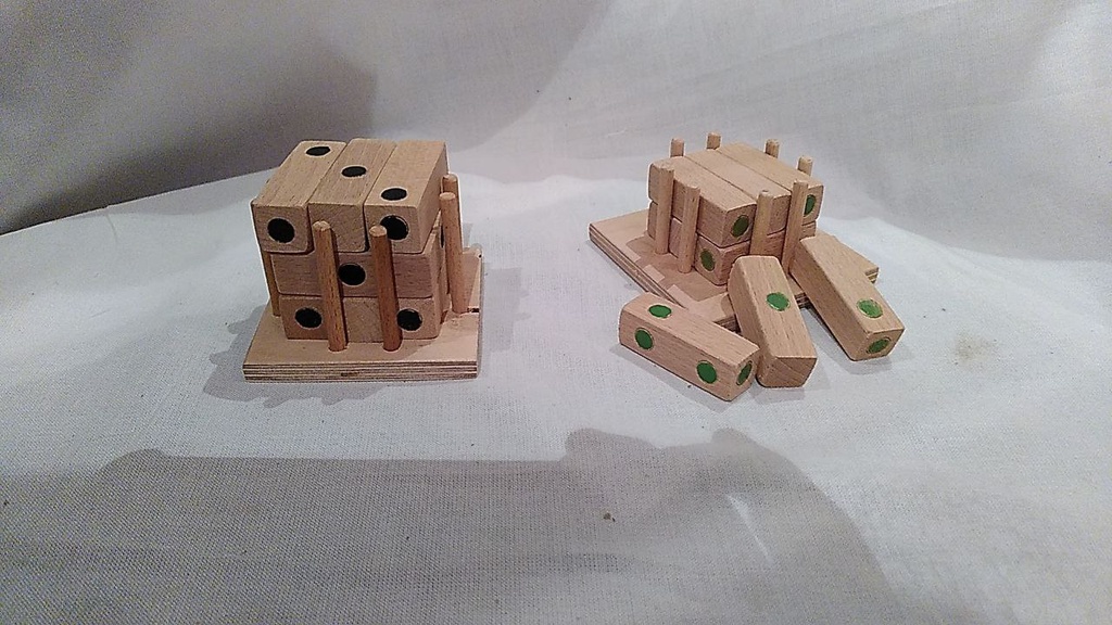 AG - Casse-Tête 6cm x 6cm - Bois - Atelier Gepetto