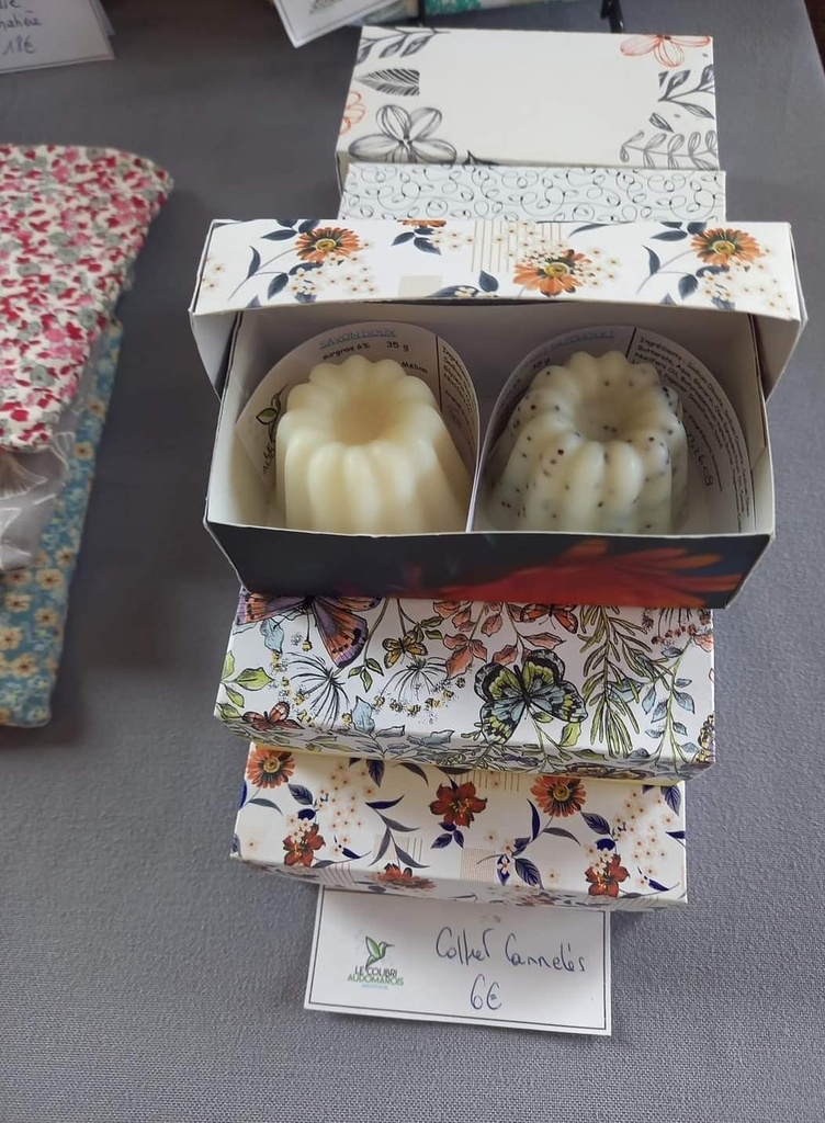 CA - Coffret de 2 cannellées - Savonnerie Colibri Audomarois