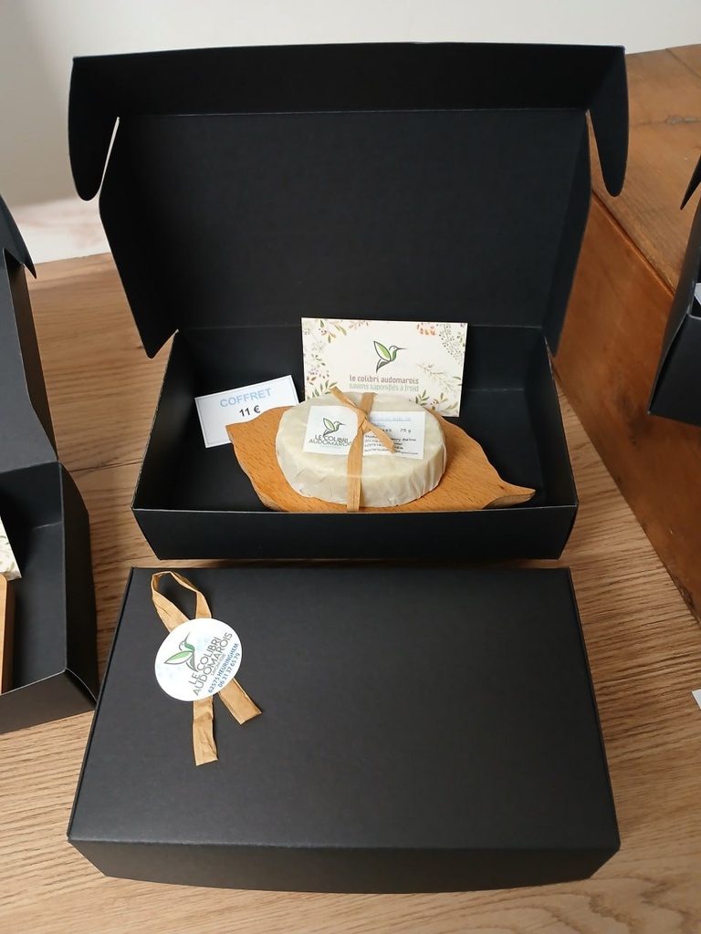 CA - Coffret savon + porte-savon - Savonnerie Colibri Audomarois