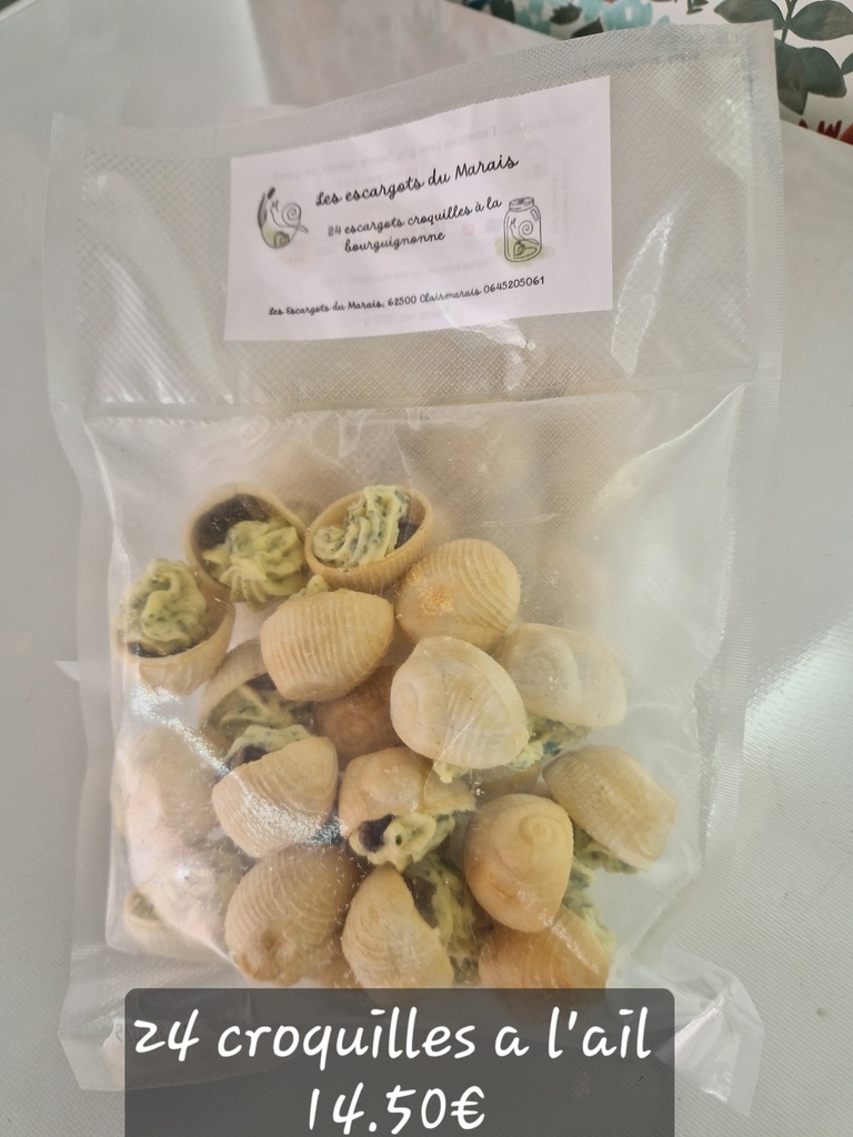 EM - Coquille Escargot Ail x24 - Les Escargots du Marais