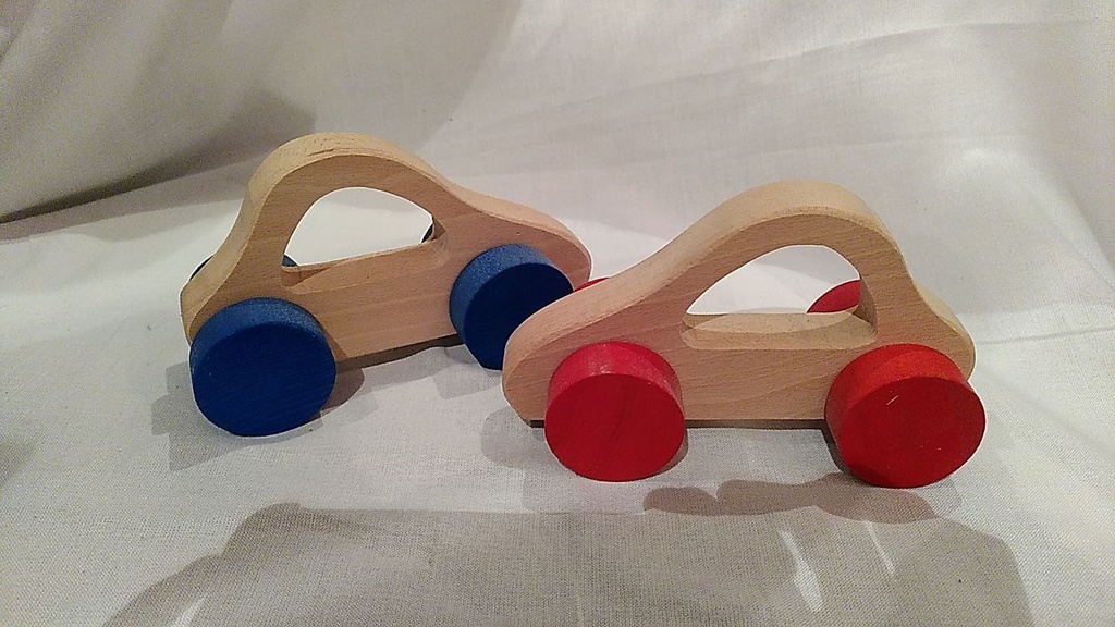 AG - Grandes voitures 18/11cm - Choix de couleurs - Pièces - Bois - Atelier Gepetto