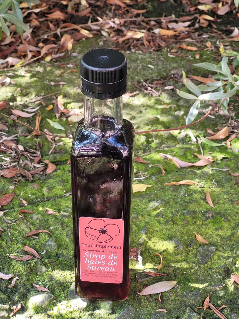 TS - Sirop de baies de sureau - Bio - Bouteille de 25cl - Tout Simplement
