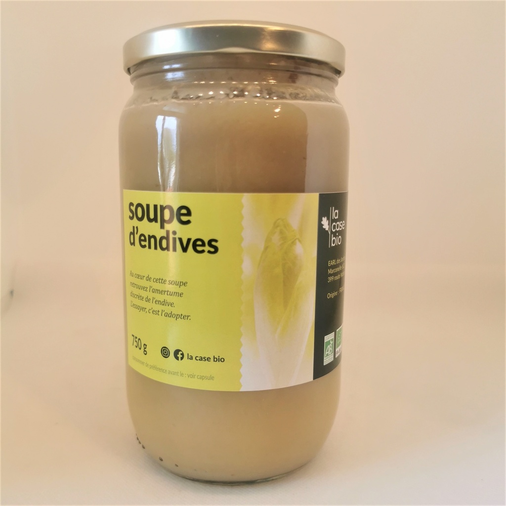CB - Soupe Endives Bio - Bouteille de 750ml - La Case Bio