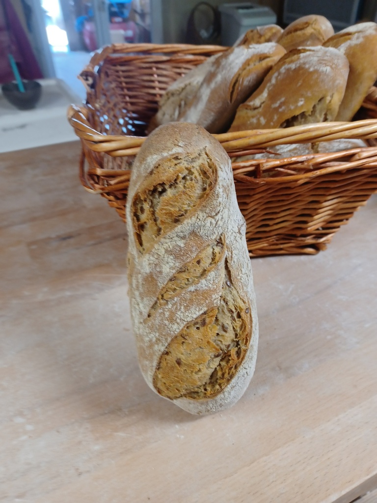 TP - Mini baguette - 300G - Nature et Progrès - Triporteur des Pains