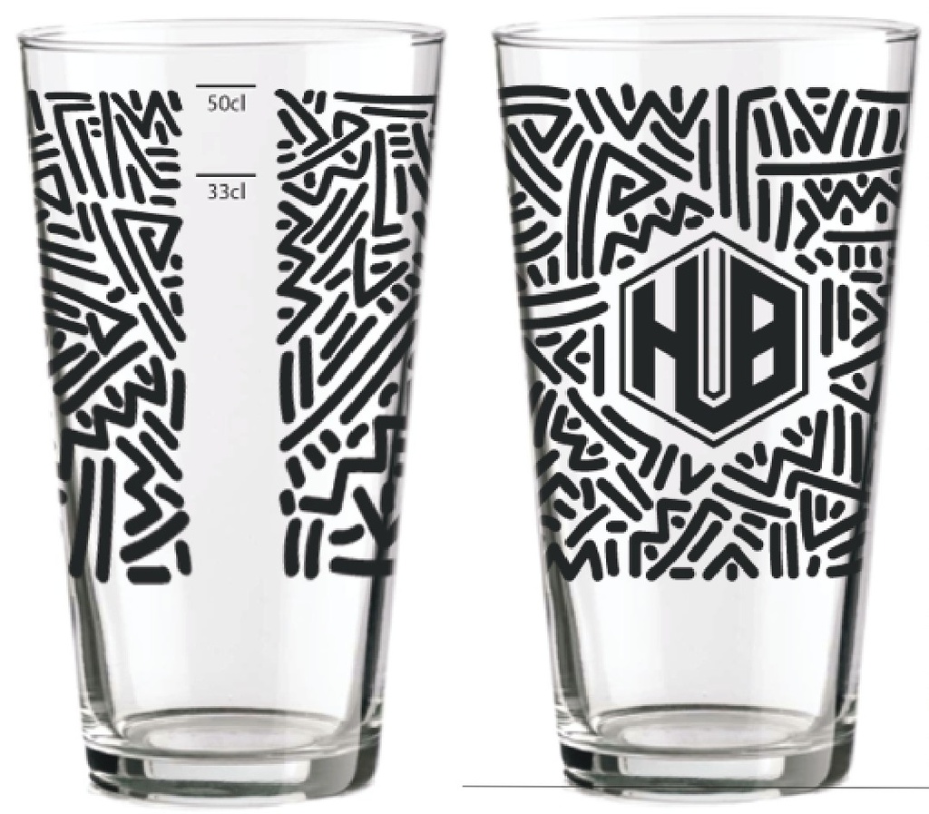 HUB - Verre 33/50cl - Brasserie HUB