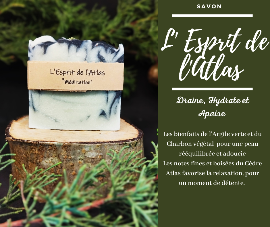 SV - Savon végétal "Esprit de l'Atlas" - 85g - Mon savon végétal