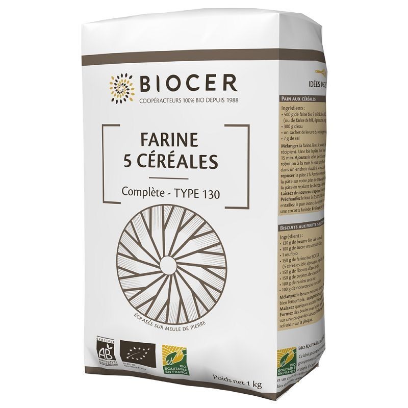 BC - Farine 5 céréales - 1kg - Bio - Biocer