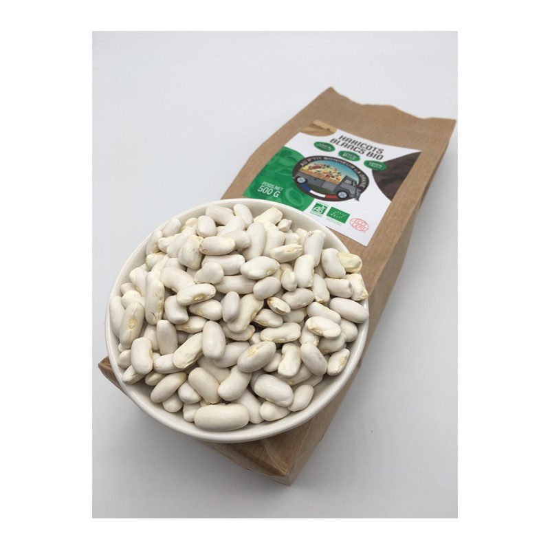 BC - Haricots Blancs - Vrac - 500g - Bio - Biocer