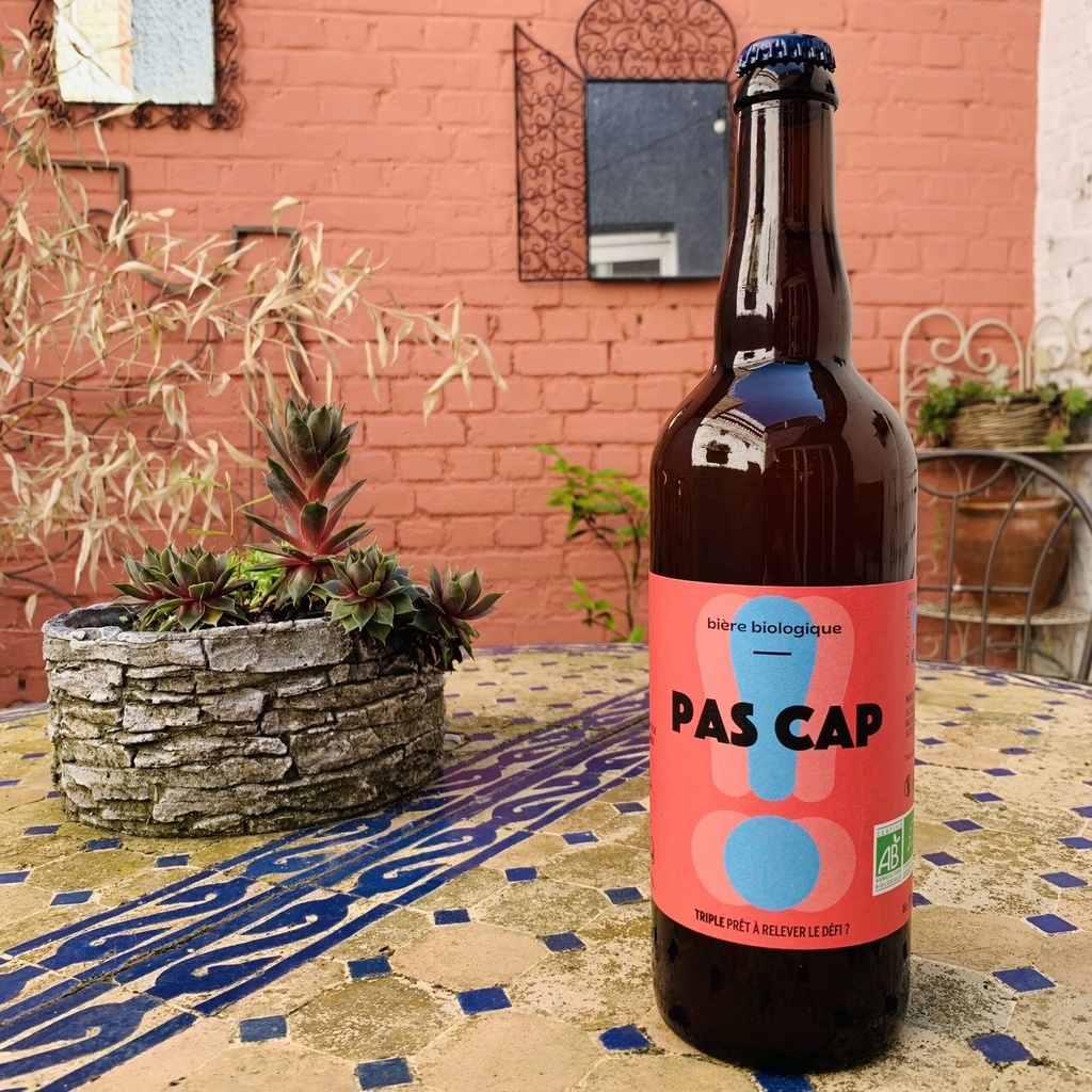 TD - Bière Pas Cap - Triple - 75cl - Bio - Brasserie Tandem