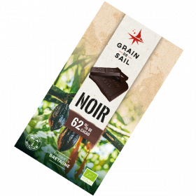 GS - Chocolat Noir 62% Cacao Noisettes - 100g - Bio - Grain de Sail