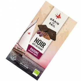 GS - Chocolat Noir 70% Cacao - Raisins Sarrasin- 100g - Bio - Grain de Sail