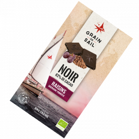 GS - Chocolat Noir 70% Cacao Raisins - 100g - Bio - Grain de Sail