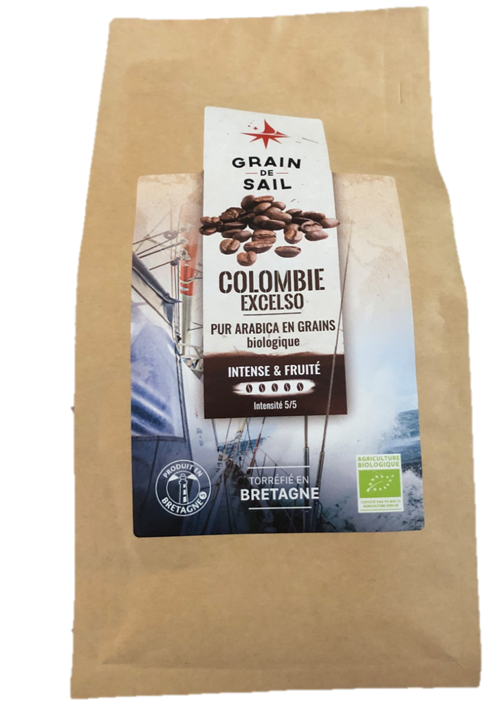 GS - Café Moulu Colombie Excelso Pur Arabica - 250g - Bio - Grain de Sail