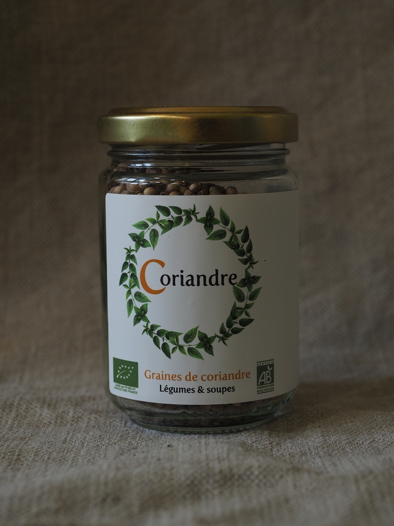 JL - Graines de coriandre Bio - Pot de 40g - Jardin des Loufs