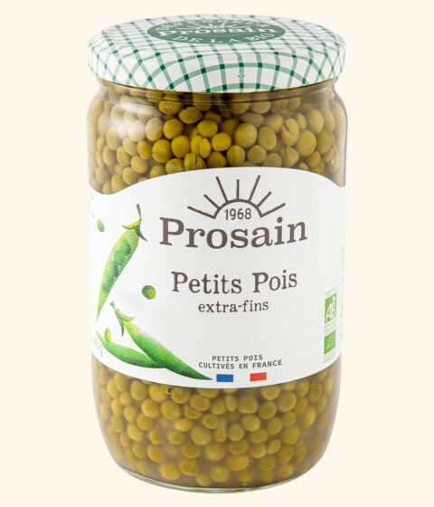 GAB - Petits Pois Extra Fin - Bio - Bocal de 690g - Prosain