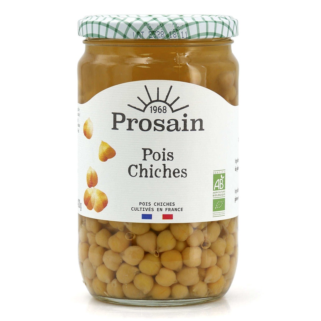 GAB - Pois Chiche - Bio - Bocal de 660g - Prosain